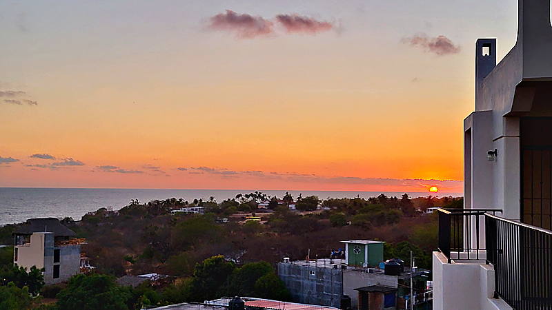 Atardecer visto desde la azotea